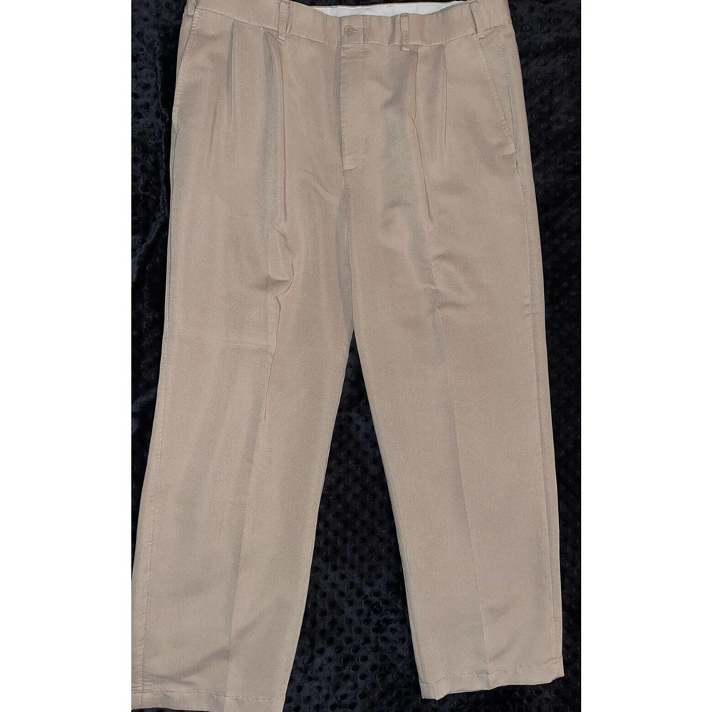 Magellan’s Men's Premium Wrinkle Free Travel Dress Pants‎ Slacks Beige 38x30 VTG